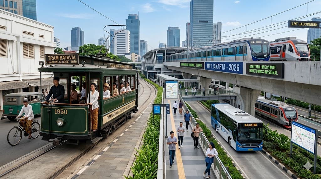 Dari Trem Hingga MRT: Menilik Transformasi Wajah Transportasi Indonesia di Hari Angkutan Nasional