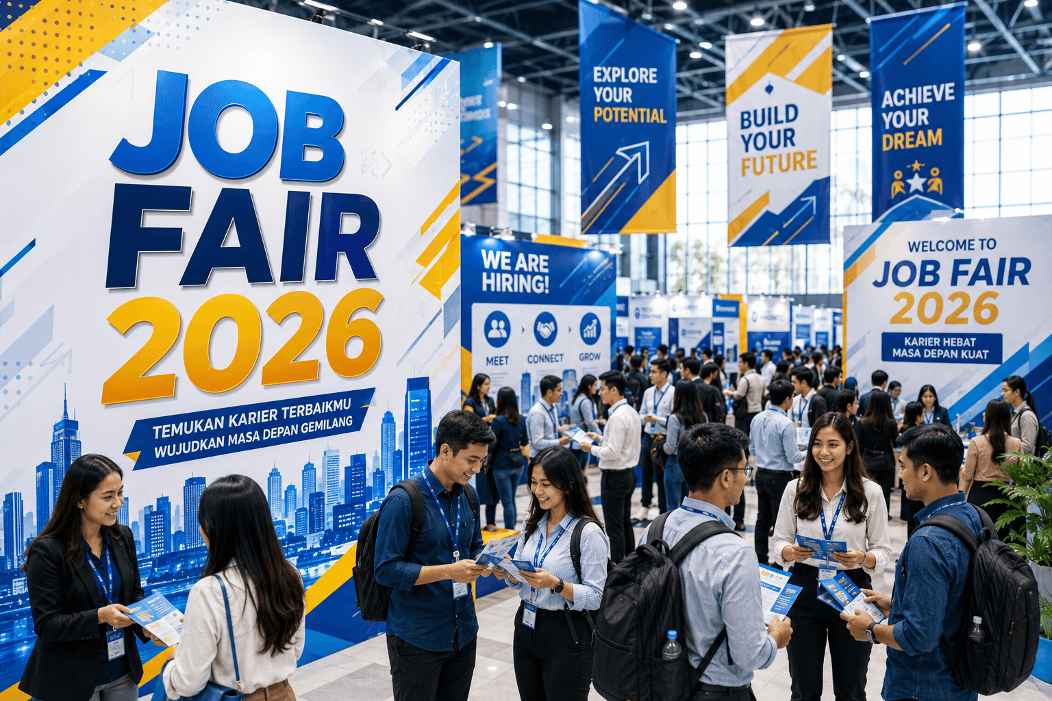 Pekanbaru Job Fair 2026: 47 Perusahaan Buka 1.417 Lowongan, Wali Kota Targetkan 70 Persen Terserap